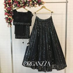 Midnight Eclipse Lehenga
