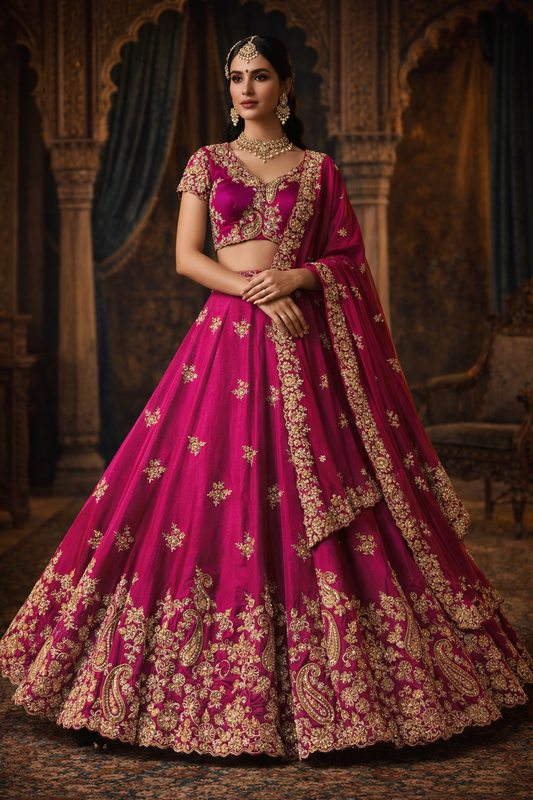 Fuchsia Paisley Heritage