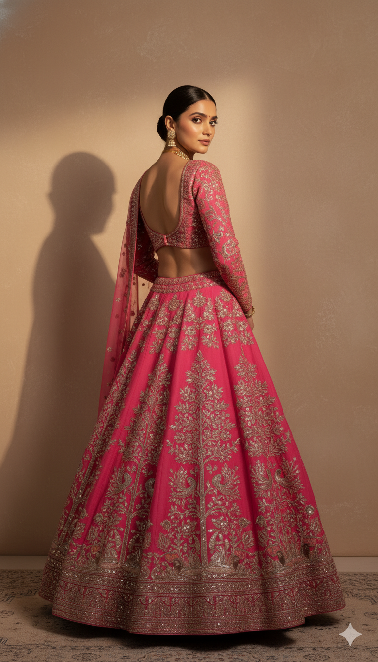 Crimson Statement Lehenga