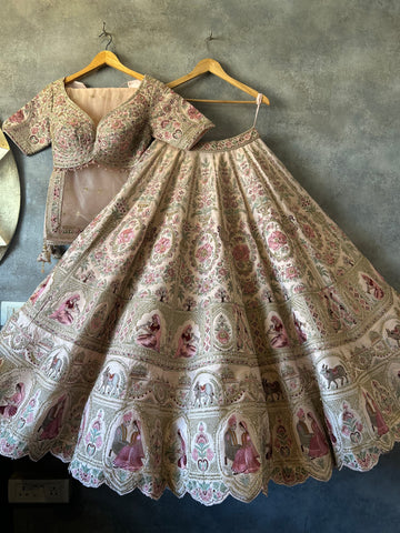 Rosé Viraasat Bridal Lehenga