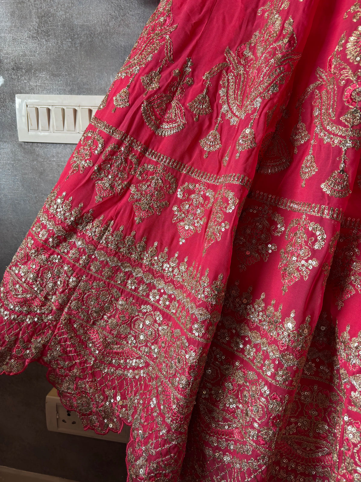Crimson Statement Lehenga