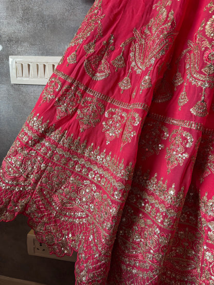 Crimson Statement Lehenga