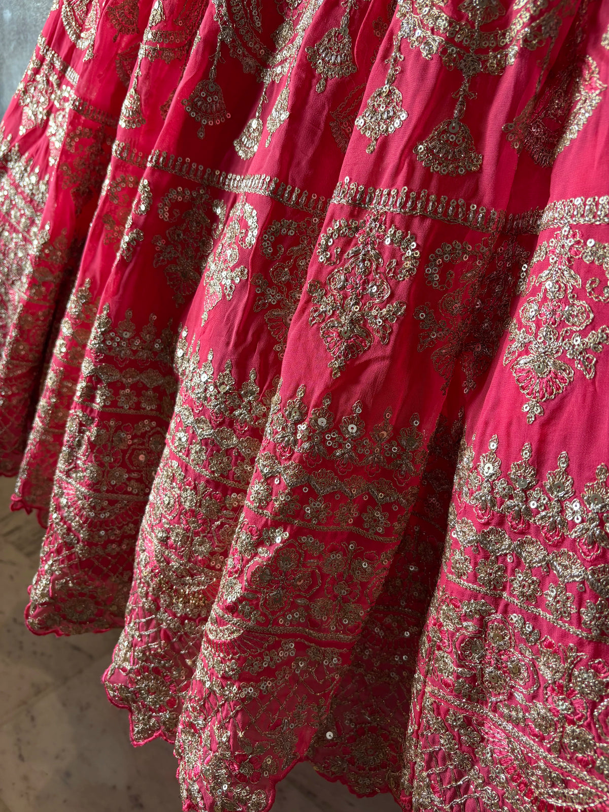 Crimson Statement Lehenga