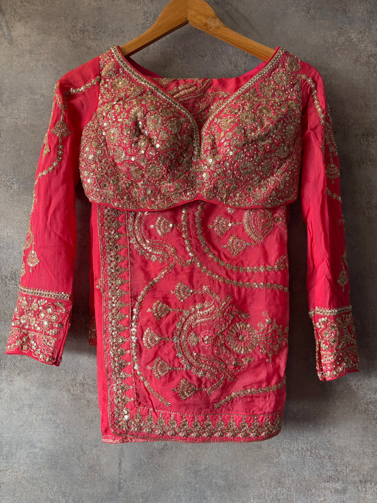 Crimson Statement Lehenga