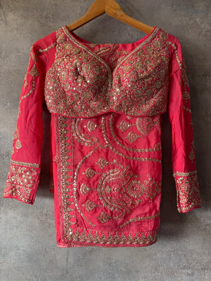Crimson Statement Lehenga