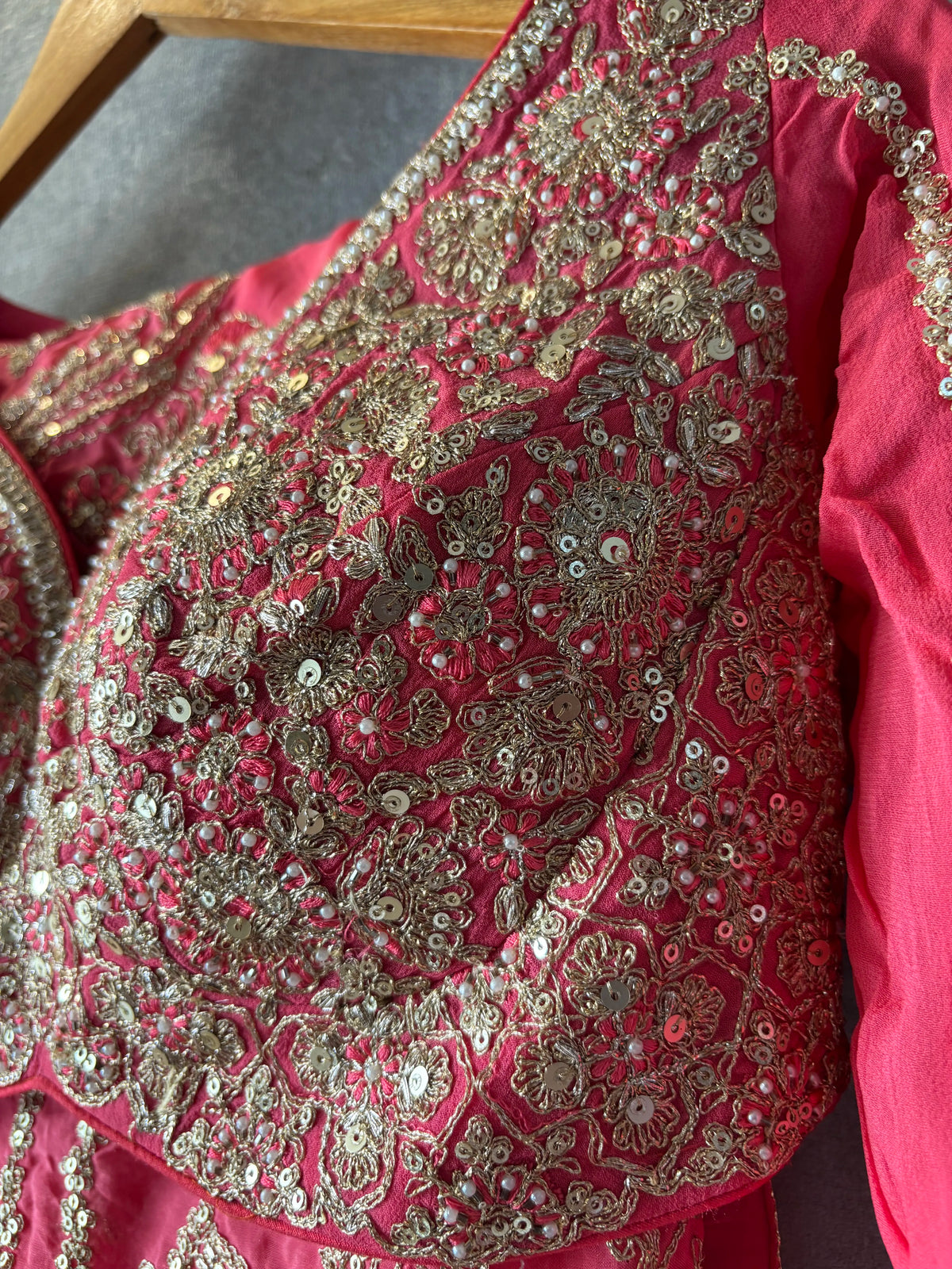 Crimson Statement Lehenga