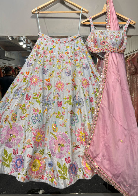 Pastel Floral Lehenga