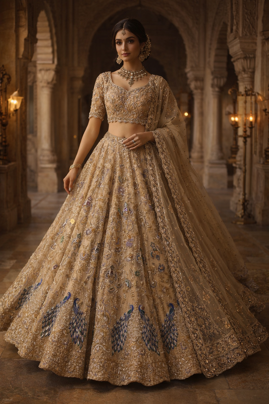 Peacock Bridal Lehnga