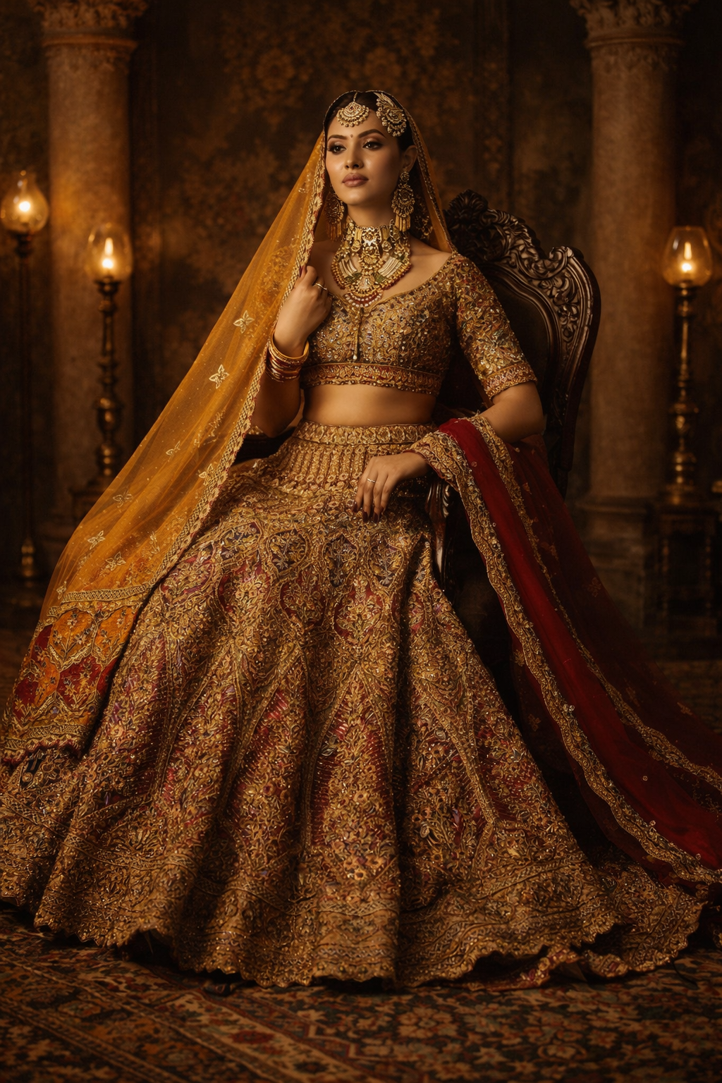 Rose Wedding Lehnga